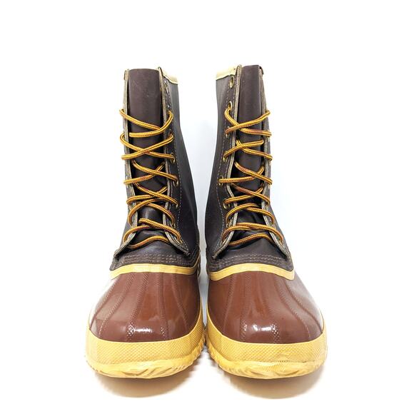 Sorel Arctic Pac Brown and Yellow Lace-Up Boots main image 5